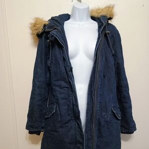 Madewell Quilted Jacket in Navy